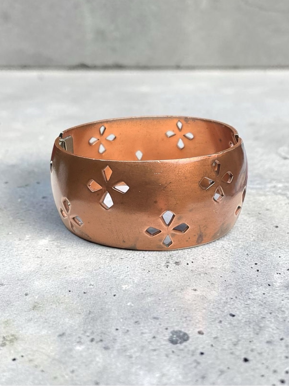 🌺RARE Vintage Whiting & Davis Copper Bracelet